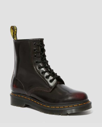 Dr Martens 1460 Arcadia Leather Šnurovacie Čižmy Damske Ruzove Červené | 9637-BYKDE